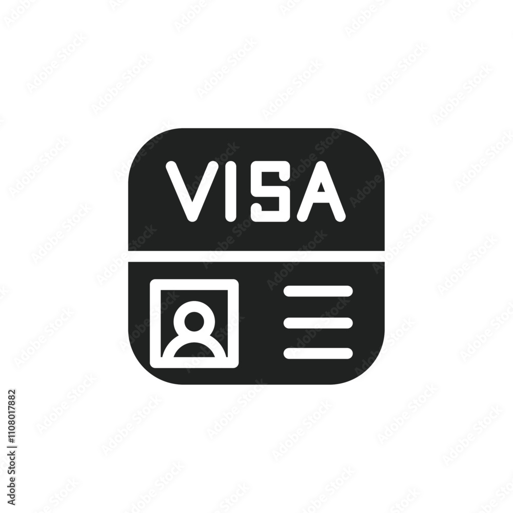 Poster Start up visa icon web design in vector