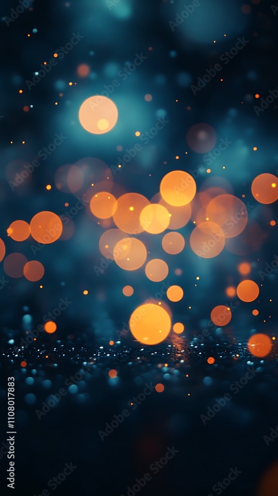Poster stunning realistic bokeh lighting effect background image
