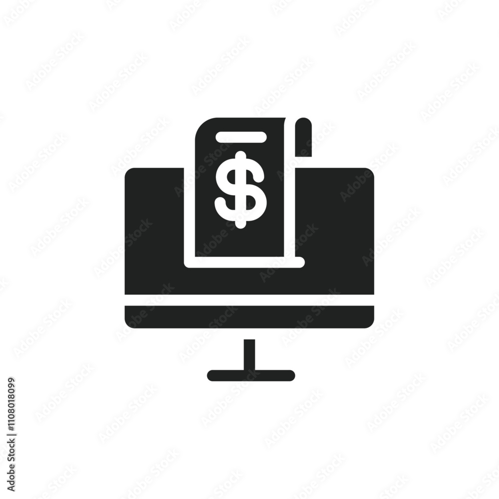 Poster Subscription Model icon web design in vector