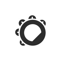 Tambourine icon web design in vector