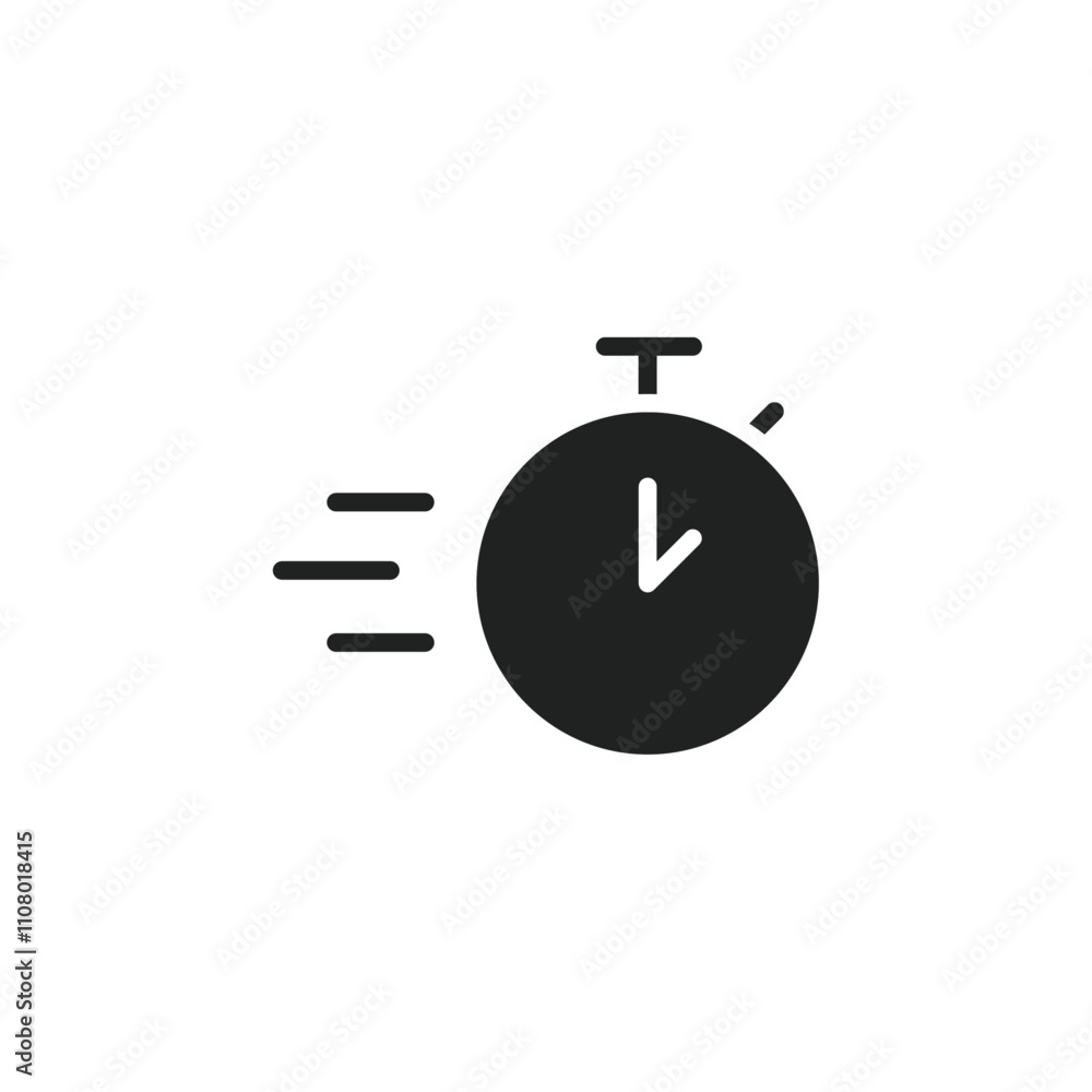 Poster testing time icon web design in vector