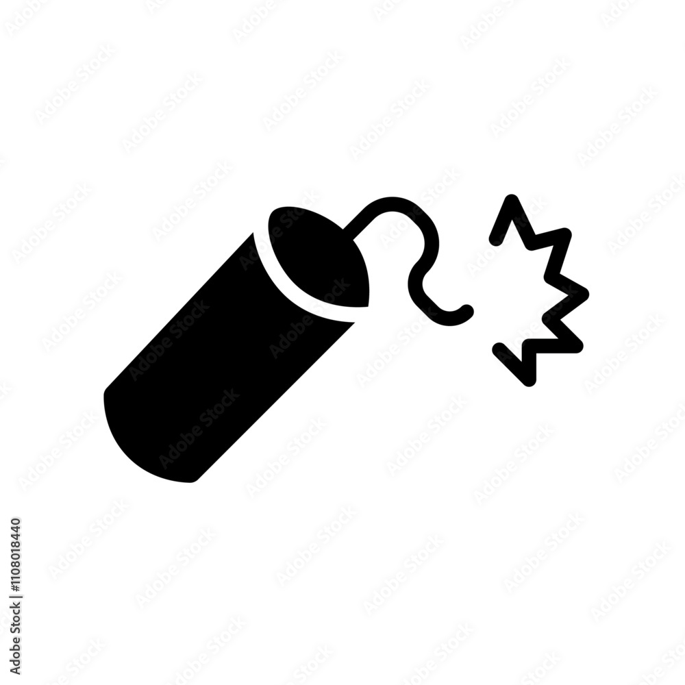 Aufkleber TNT dynamite icon web design in vector