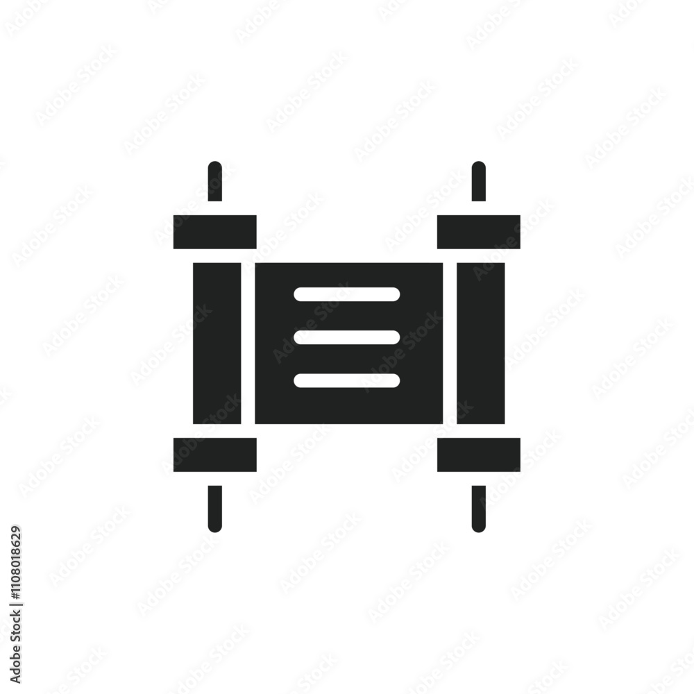Poster Torah icon web design in vector