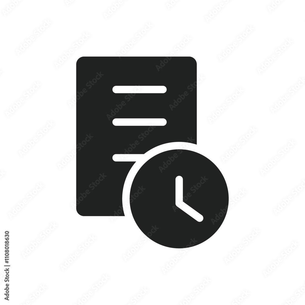 Poster transaction history icon web design in vector