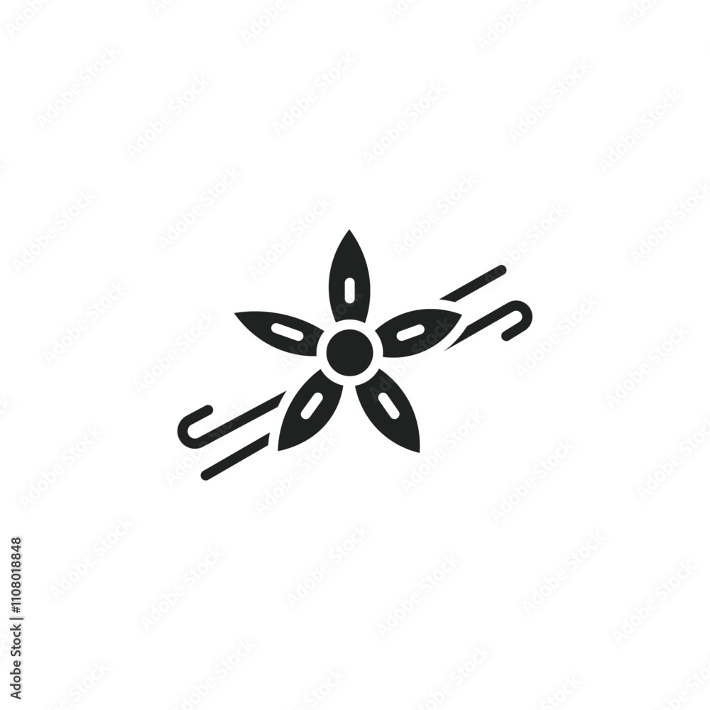 Poster Vanilla icon web design in vector