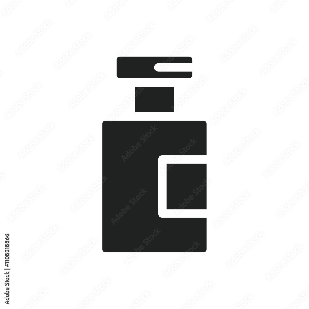 Poster vial medical icon web design in vector