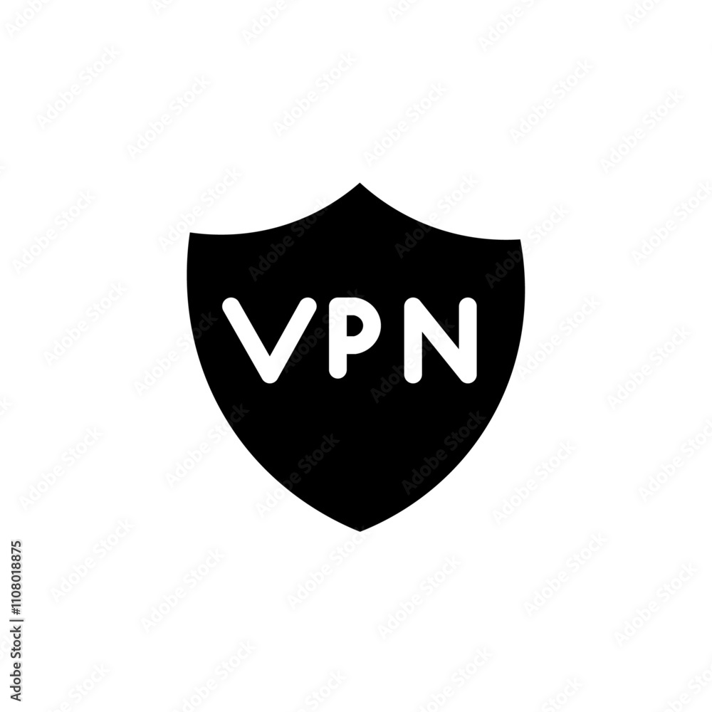 Poster vpn icon web design in vector