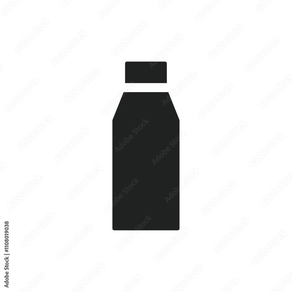 Poster water bottle icon web design in vector