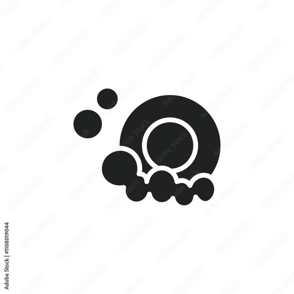 Poster washing plate icon web design in vector