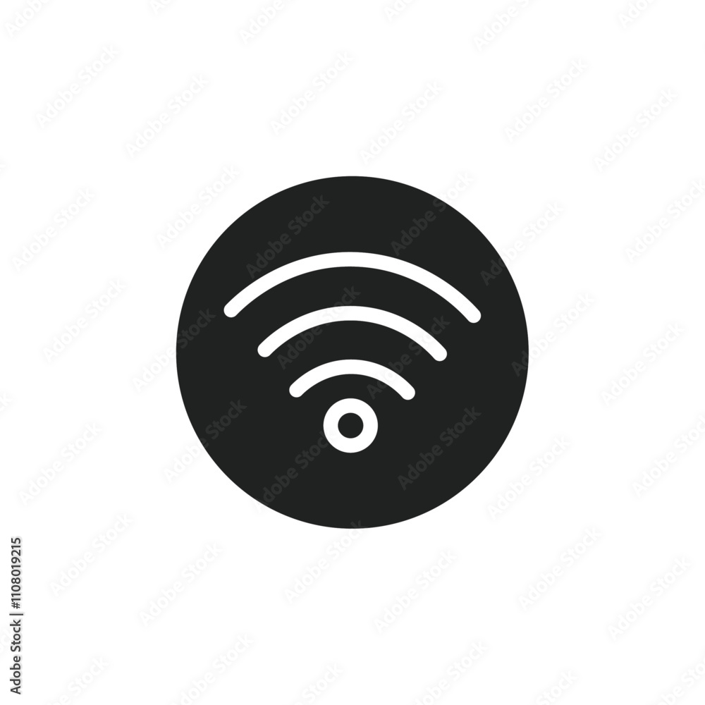 Poster Wifi icon web design in vector