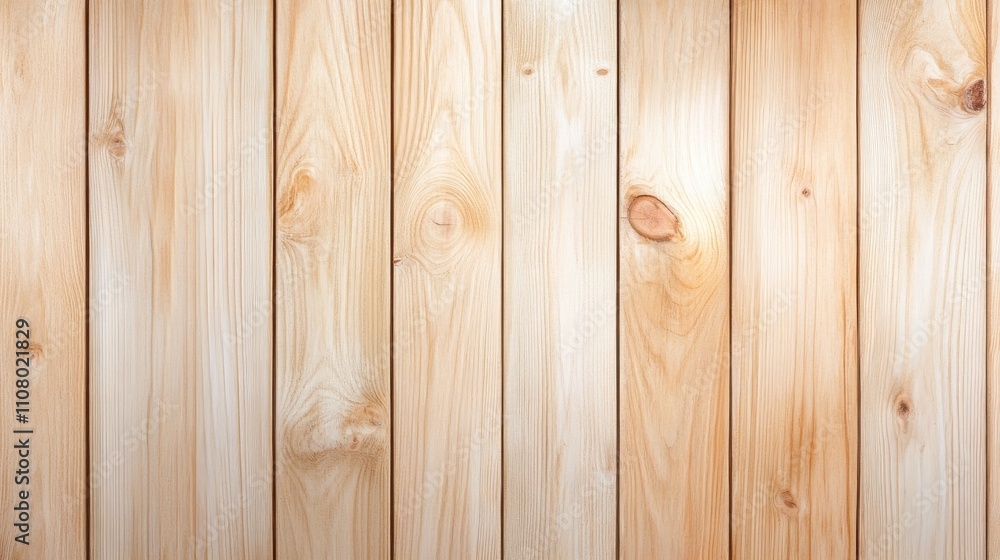 Poster a light wooden background featuring smooth, natural grain patterns and soft tones, perfect for rusti
