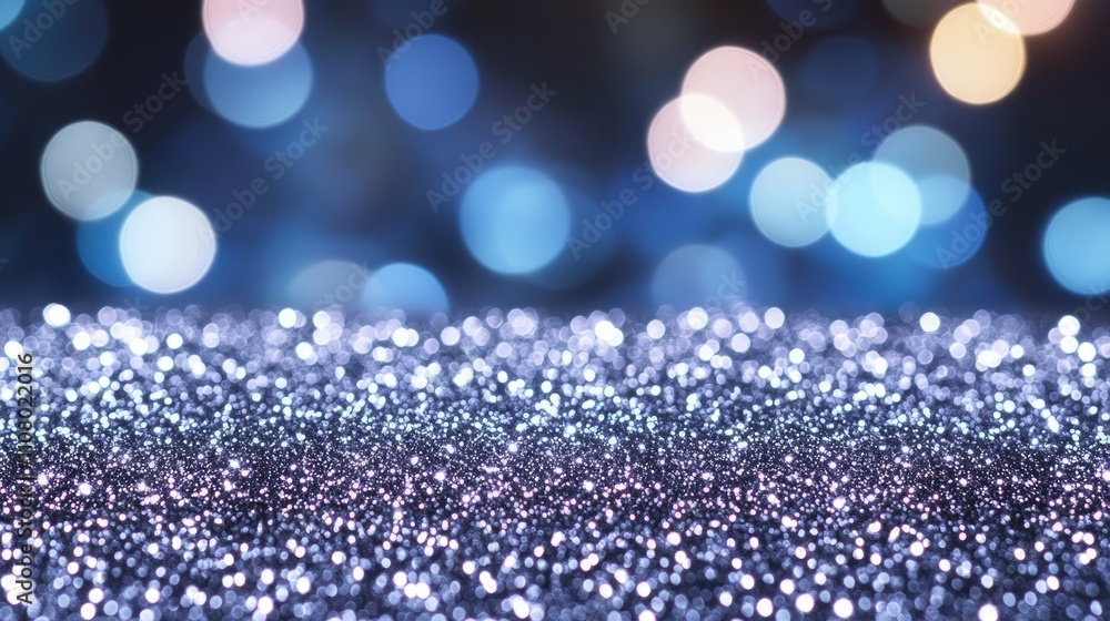 Poster a mesmerizing sparkling background featuring shimmering lights and a dreamy bokeh effect, perfect fo