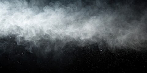 Fototapeta premium Smoke grainy black background