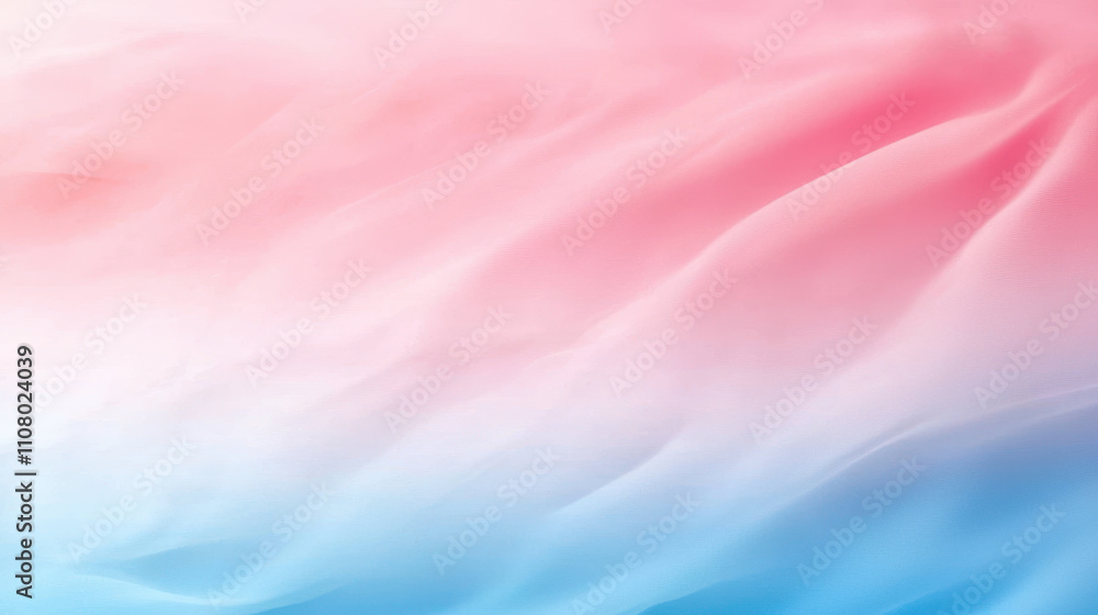 Poster soft pastel gradient background with flowing textures in pink and blue hues, creating serene and cal