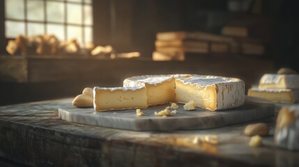 Morning mist in a lush forest