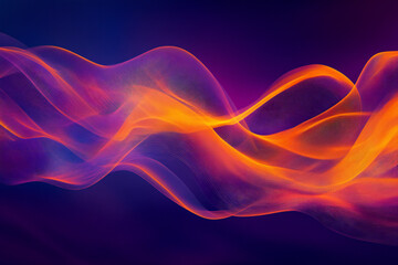 Obraz premium Colorful Light Trails with Glowing Neon Waves and Vibrant Energy Flow – Abstract Digital Art Background