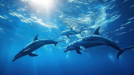 Naklejka premium Conservation of ocean animals, marine preservation, habitat protection, wildlife efforts.