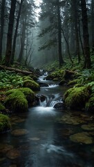 Obraz premium Mysterious stream.