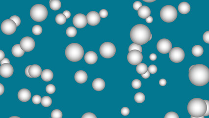 Abstract the color background. Round balls background design. 3D background. 4k resolution.