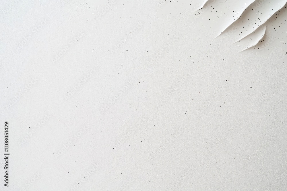 Poster Minimalist illustration features textured white surface. Abstract design evokes modern minimalist style. Pointillism texture suggests subtle pattern. Polished concrete surface creates neutral
