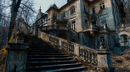 The abandoned Grad Bokalce castle near Ljubljana, Slovenia, captured in a travel Europe aesthetic photo