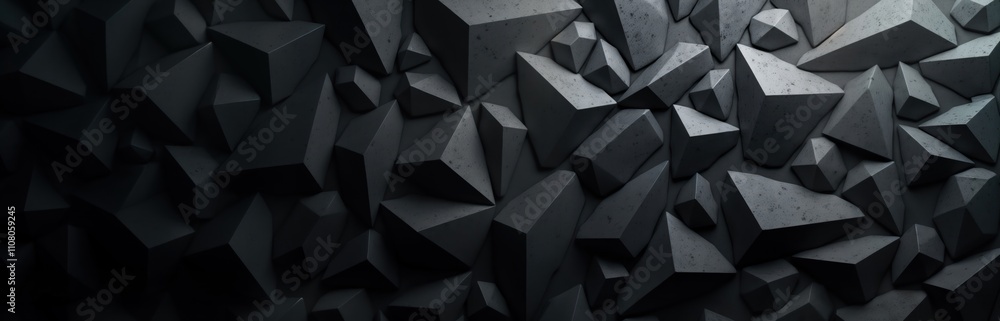 Poster dark abstract backdrop. geometric shapes form textured surface. wall background design. suitable for