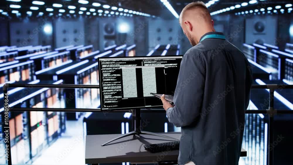Aufkleber Cloud Computer Center Programmer