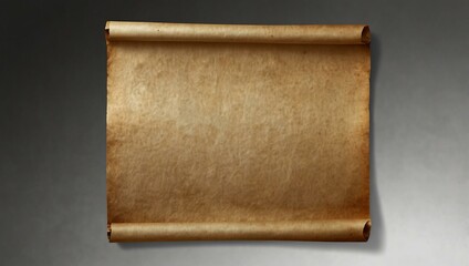 Old paper isolated on transparent background.
