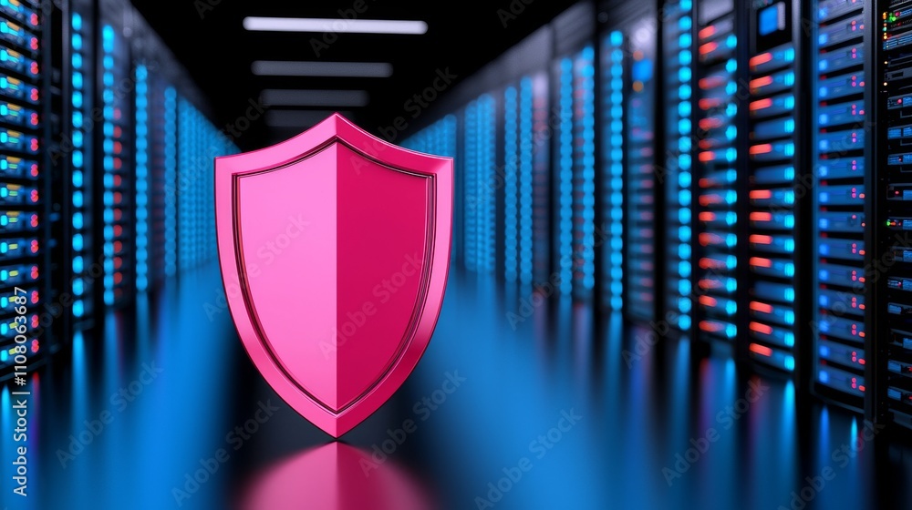 Poster cutting-edge data protection delving into the future of cybersecurity in a digital environment.