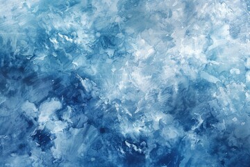 Obraz premium Blue light watercolor background texture paper