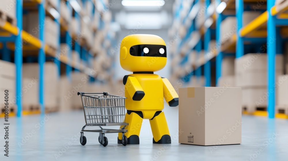 Poster cybersecurity professionals are tasked with monitoring warehouse networks for threats, ensuring both