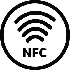 Tap to pay sign, NFC payment icon, Contactless payment, wireless pay icon, NFC technology, card Payment icon, smartphone payment