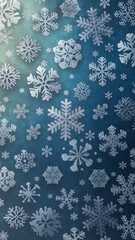 Winter background with snowflakes creates a festive, serene holiday vibe Vertical Mobile Wallpaper