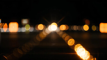 orange bokeh flare light effect on black background, for overlay and screen layer modes
