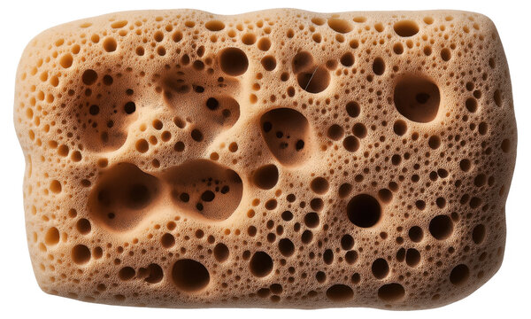 Close-up of a porous natural sponge texture