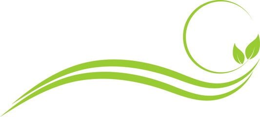 Bl&auml;tter, Pflanzen, Kreise, Heilpraktiker, Wellness und Natur Logo, Hintergrund