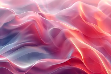 Obraz premium Abstract flowing waves of color in soft gradients.