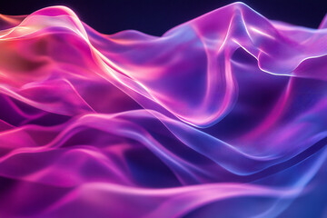 Obraz premium Colorful Light Trails with Glowing Neon Waves and Vibrant Energy Flow – Abstract Digital Art Background
