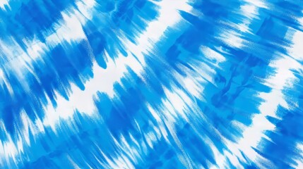 Fototapeta premium Blue striped tie-dye shirt design. A seamless vector repeat for backgrounds, banners, and batik art. 