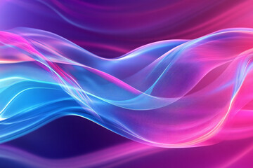 Fototapeta premium Colorful Light Trails with Glowing Neon Waves and Vibrant Energy Flow – Abstract Digital Art Background