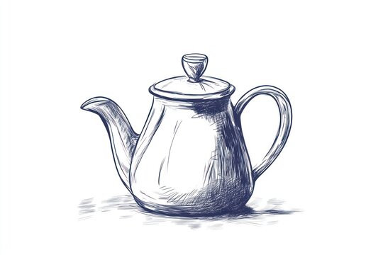 recommend clip art: Hand Drawn Sketch Of A Coffee Pot