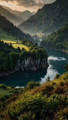 Obraz premium Picturesque and mysterious land.