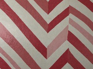 Obraz premium Pink and white chevron pattern.