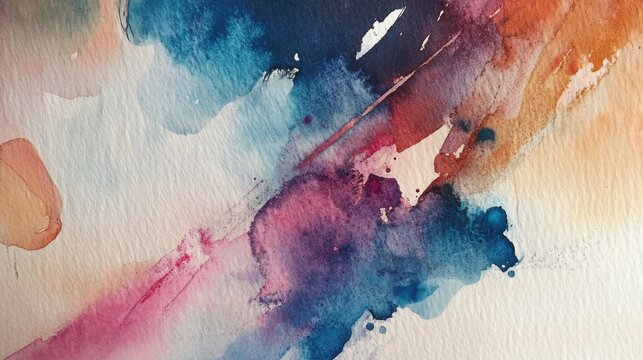Abstrakte aquarellkunst mit bunten farben