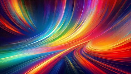 wallpaper deep color background with colorful lines, concept of color lights time travel graphic resource
