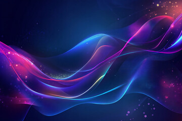 Obraz premium Colorful Light Trails with Glowing Neon Waves and Vibrant Energy Flow – Abstract Digital Art Background