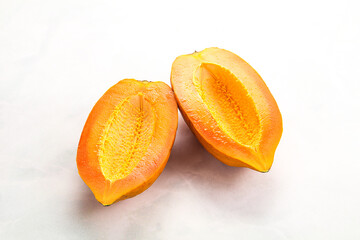 Ripe sweet tropical exotic papaya