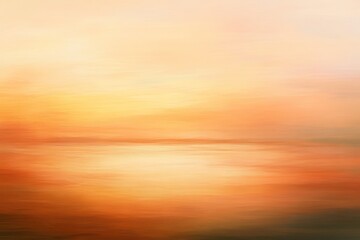 Obraz premium Abstract Sunset Landscape Warm Hues Painted Sky