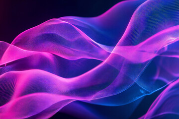Fototapeta premium Colorful Light Trails with Glowing Neon Waves and Vibrant Energy Flow – Abstract Digital Art Background