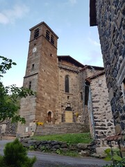 Le clocher de l'ancienne abbaye de P&eacute;brac